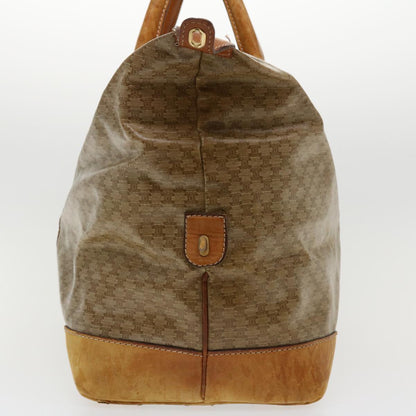 Luxury CELINE Macadam Canvas Boston Bag PVC Leather Beige  im402