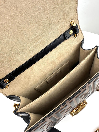 Fendi Small Kan U FF logo bag