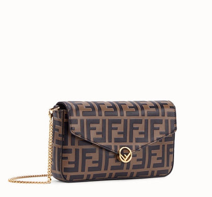 FENDI CHAIN WALLET WITH POUCHES