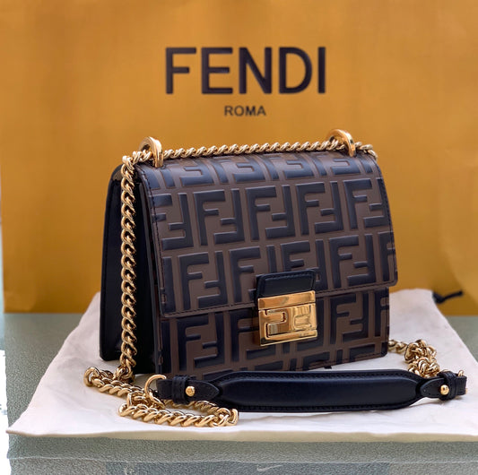 FENDI KAN I SMALL BROWN BAG
