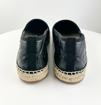 Fendi FF Logo Leather Espadrilles