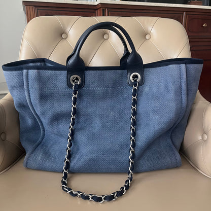 Chanel Deauville Tote Denim Medium