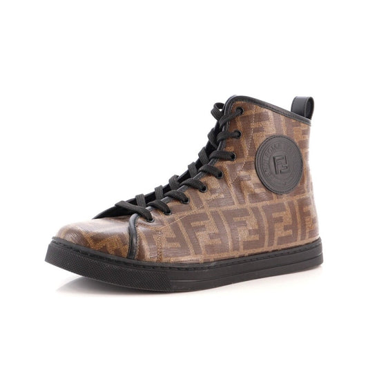 Fendi sneaker High Top Zucca Coated Canvas Sneakers