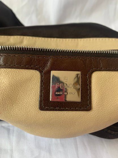 FENDI Baguette Black Silk with Crystal Buckle