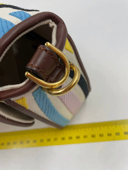 Fendi baguette multicolor psychedelic FF vertigo canvas crossbody bag