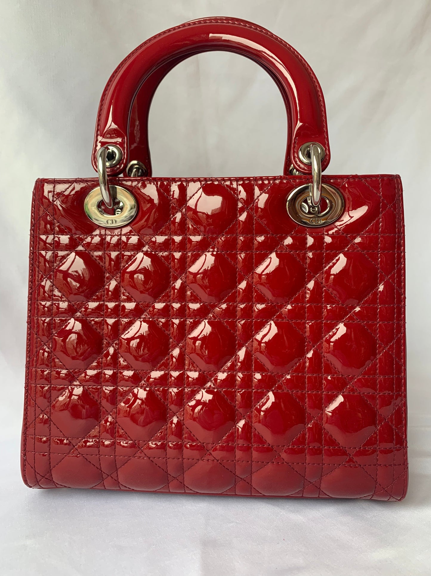 Lady Dior Medium Red Patent Leather (France)
