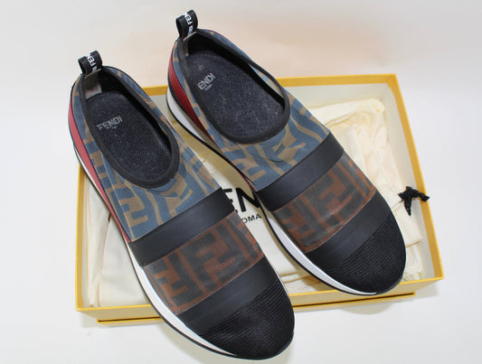 FENDI RUNWAY MESH FF TRAINER SNEAKERS SIZE 39