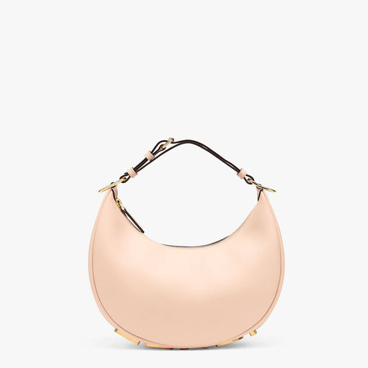 Fendi Fendigraphy Small Leather Bag in Pale Pink