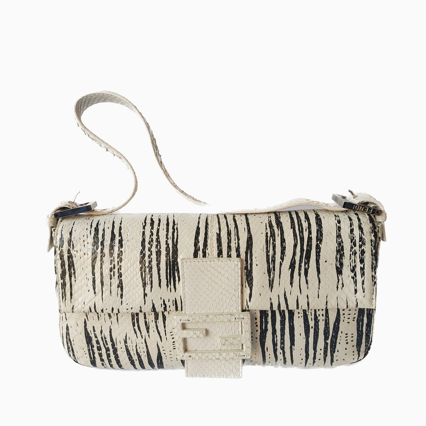 Fendi Baguette in Python leather zebra print