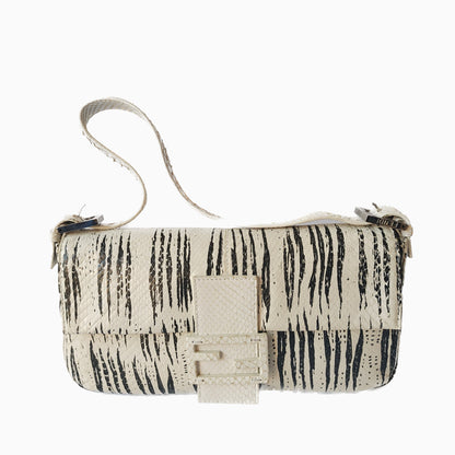 Fendi Baguette in Python leather zebra print