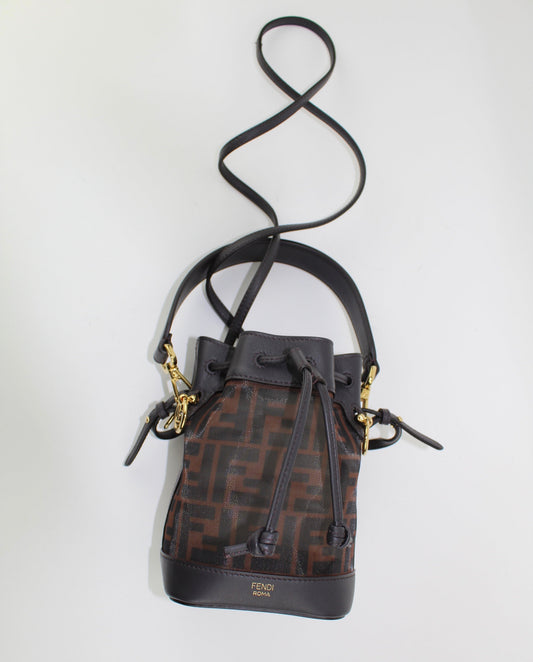 FENDI MINI MON TRESOR BUCKET BAG