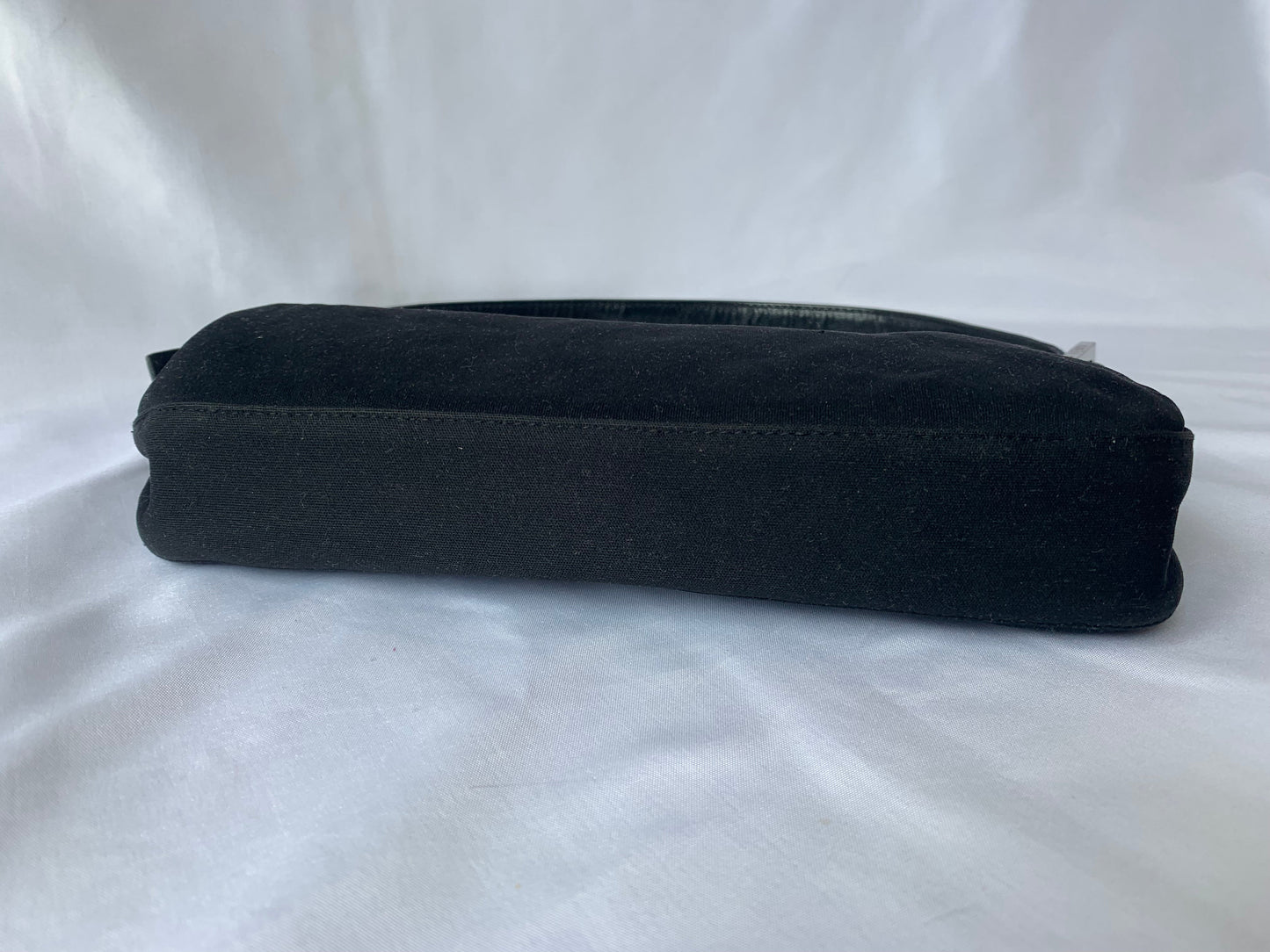 FENDI Baguette Black Cloth Good Condition