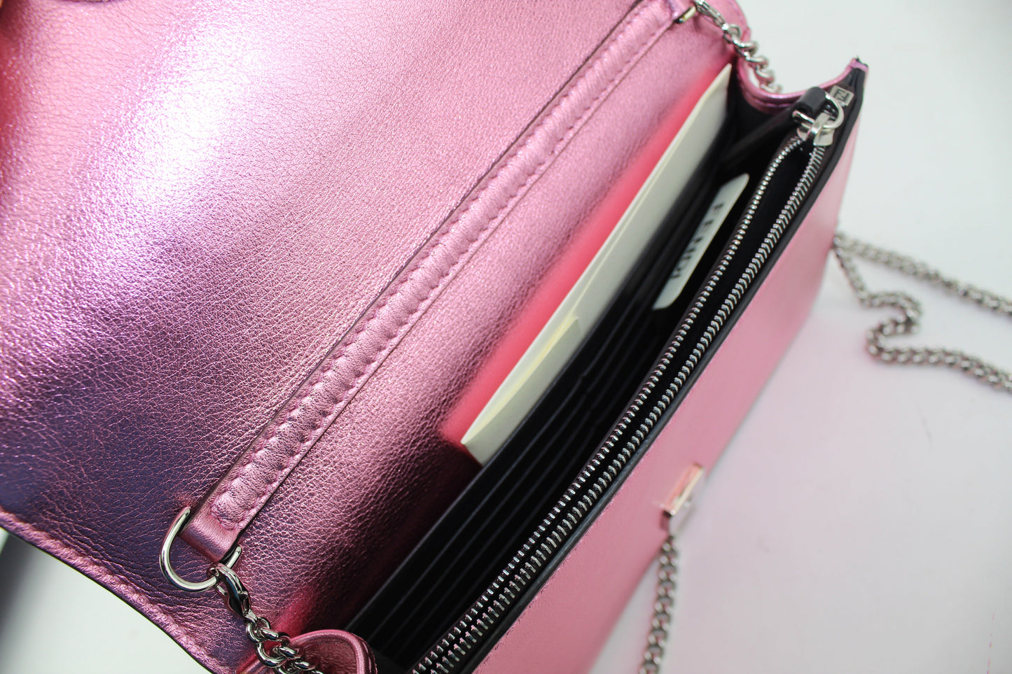 FENDI METALLIC CHAIN BAG