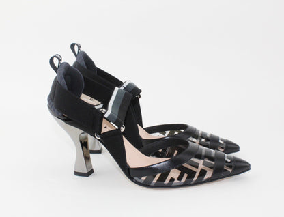 FENDI COLIBRI SLINGBACK PUMPS