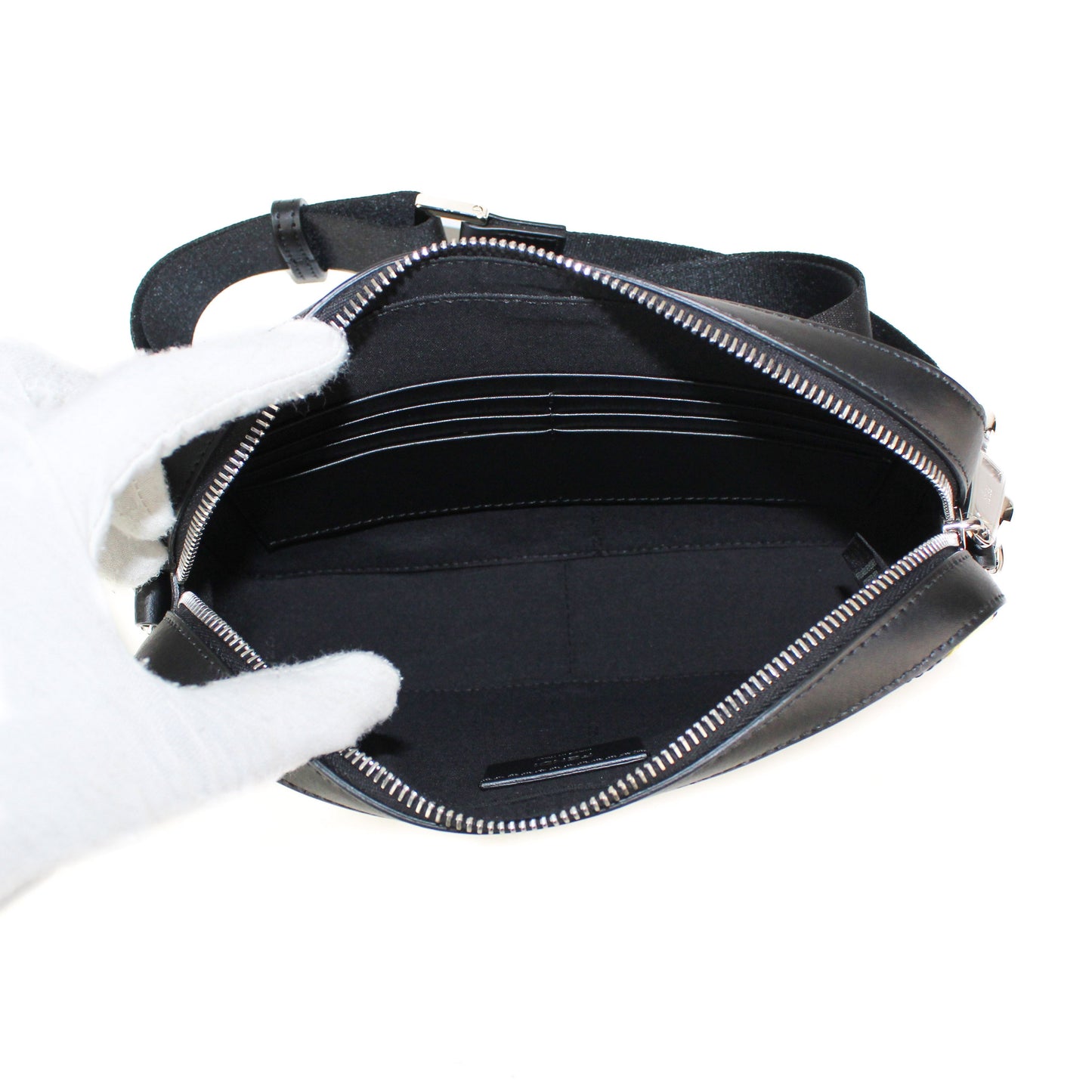 Fendi Grey Fabric Camera Case