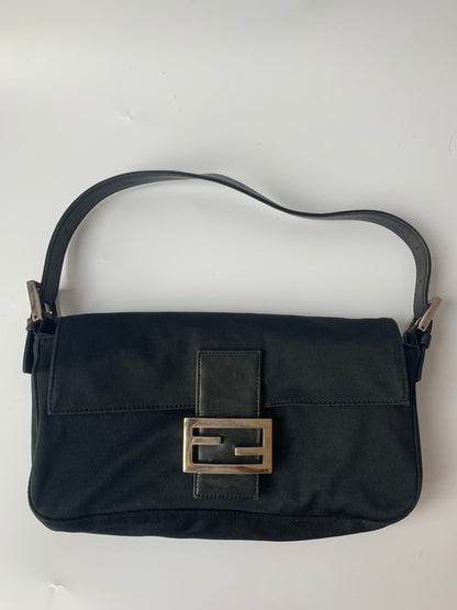 FENDI Baguette Black Cloth