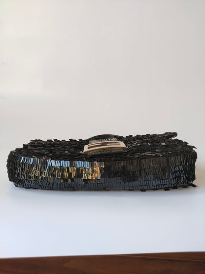 Fendi Baguette Glitter black sequins