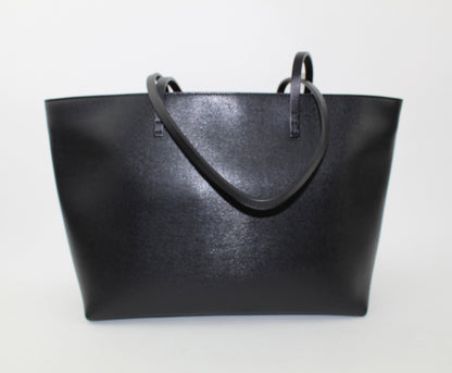 FENDI VITELLO ELITE SHEARLING SMALL LOGO TOTE