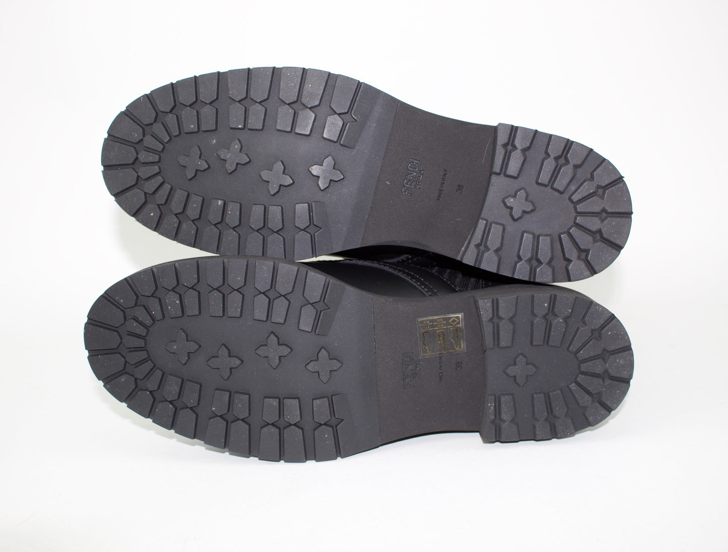 FENDI ROCKOKO COMBAT BOOTS