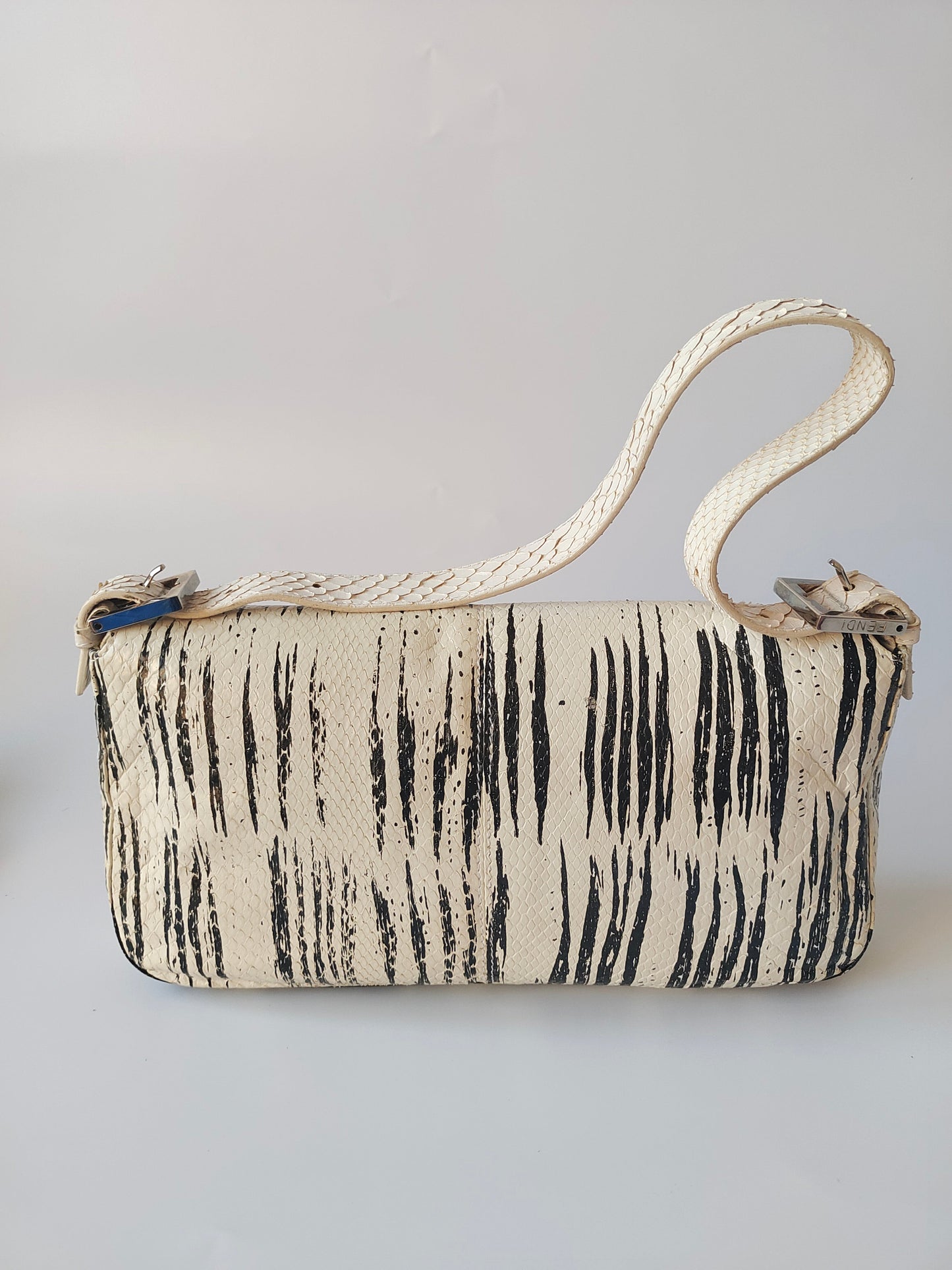 Fendi Baguette in Python leather zebra print