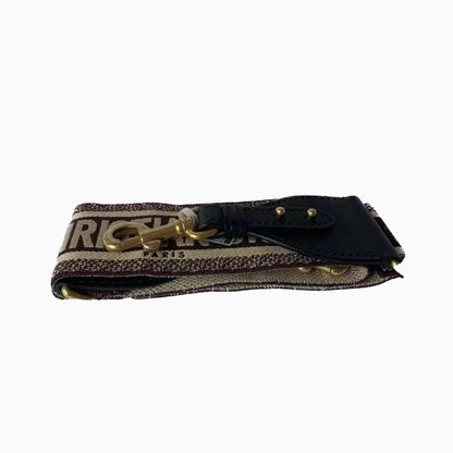 Dior Strap red and beige canvas with Dior Logo Embroidery