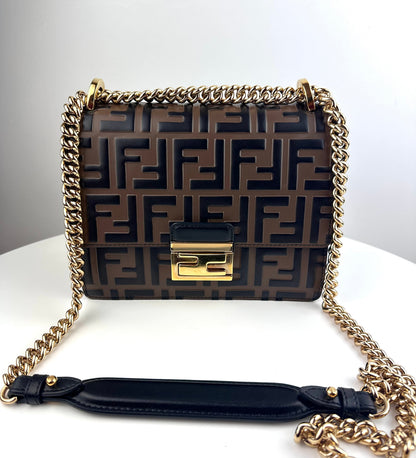 Fendi Small Kan U FF logo bag