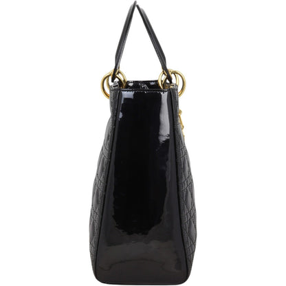 Dior Lady Dior Large Patent