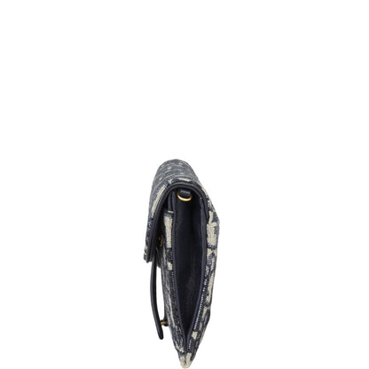 Dior Saddle Wallet on Chain Oblique