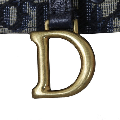 Dior Saddle Pouch Wallet on Chain Oblique