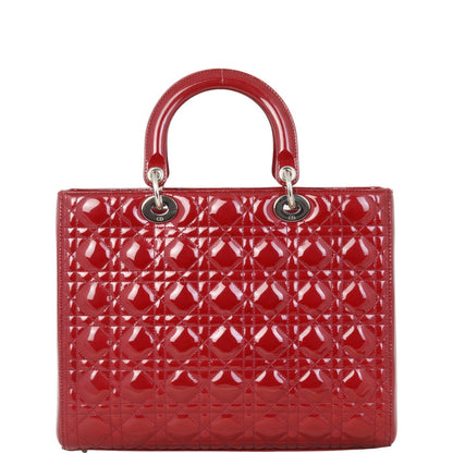 Dior Lady Dior Large Patent