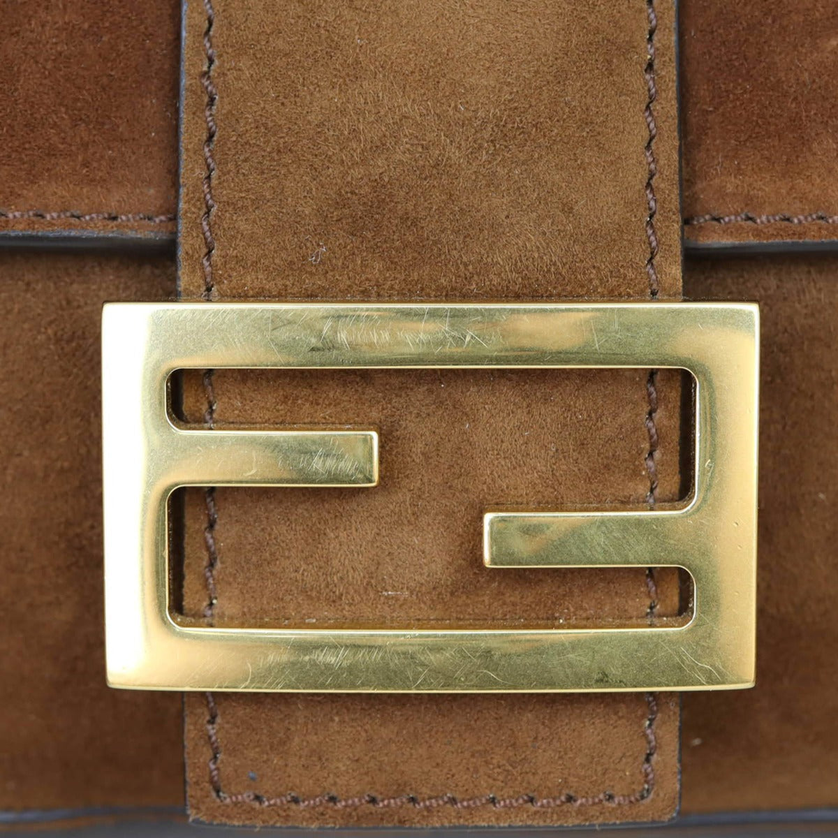 Fendi Suede Baguette Bag