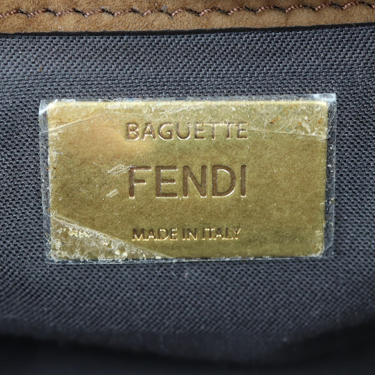 Fendi Suede Baguette Bag