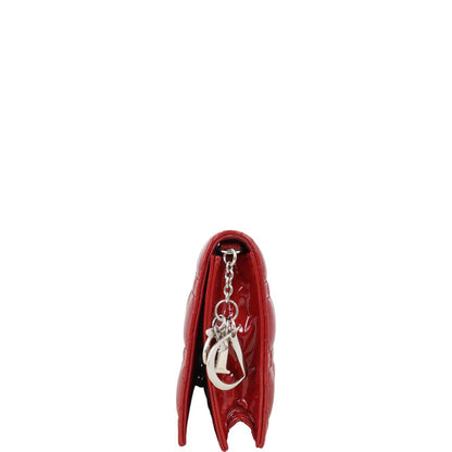 Dior Lady Dior Patent Cannage Pouch