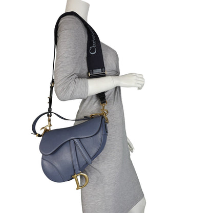Dior Saddle Bag with Embroidered Strap