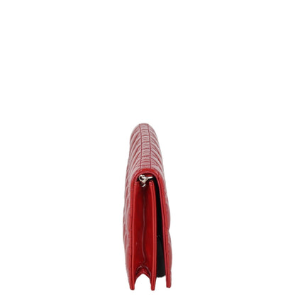Dior Lady Dior Patent Cannage Pouch