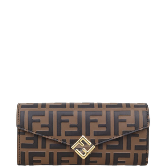 Fendi FF Diamonds Continental Wallet on Chain
