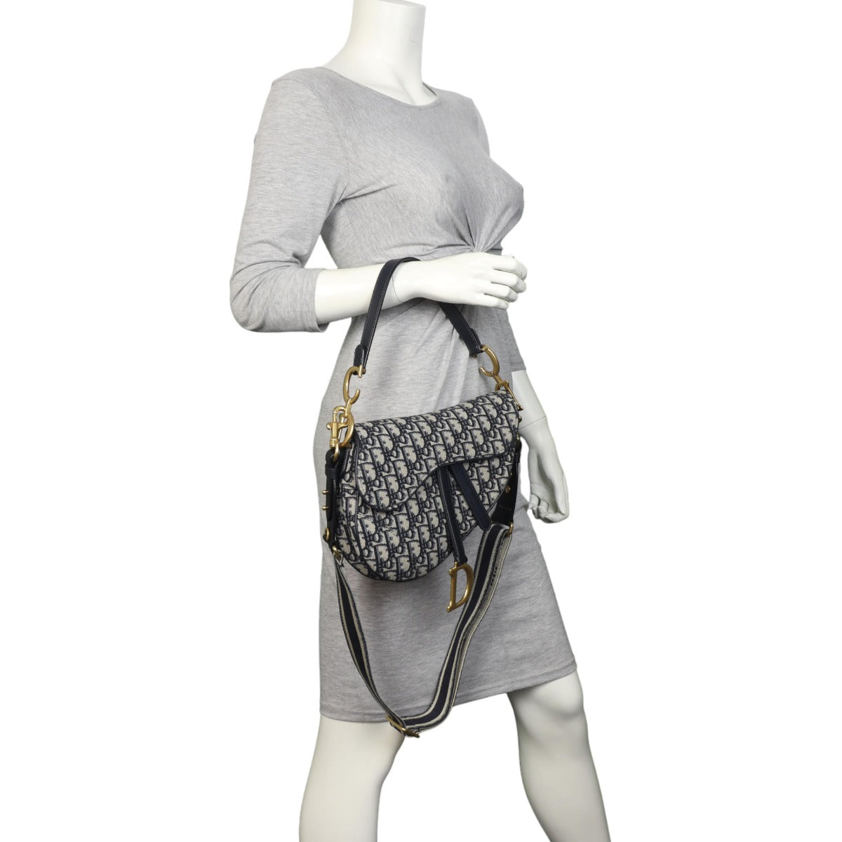 Dior Saddle Bag with Embroidered Strap