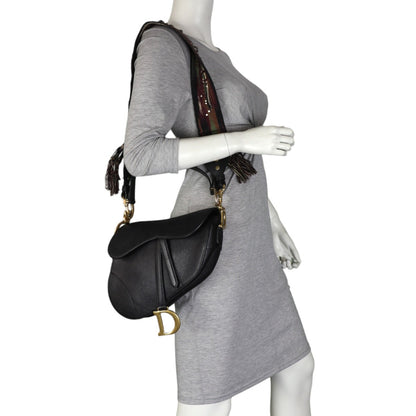 Dior Saddle Bag with Embroidered Strap