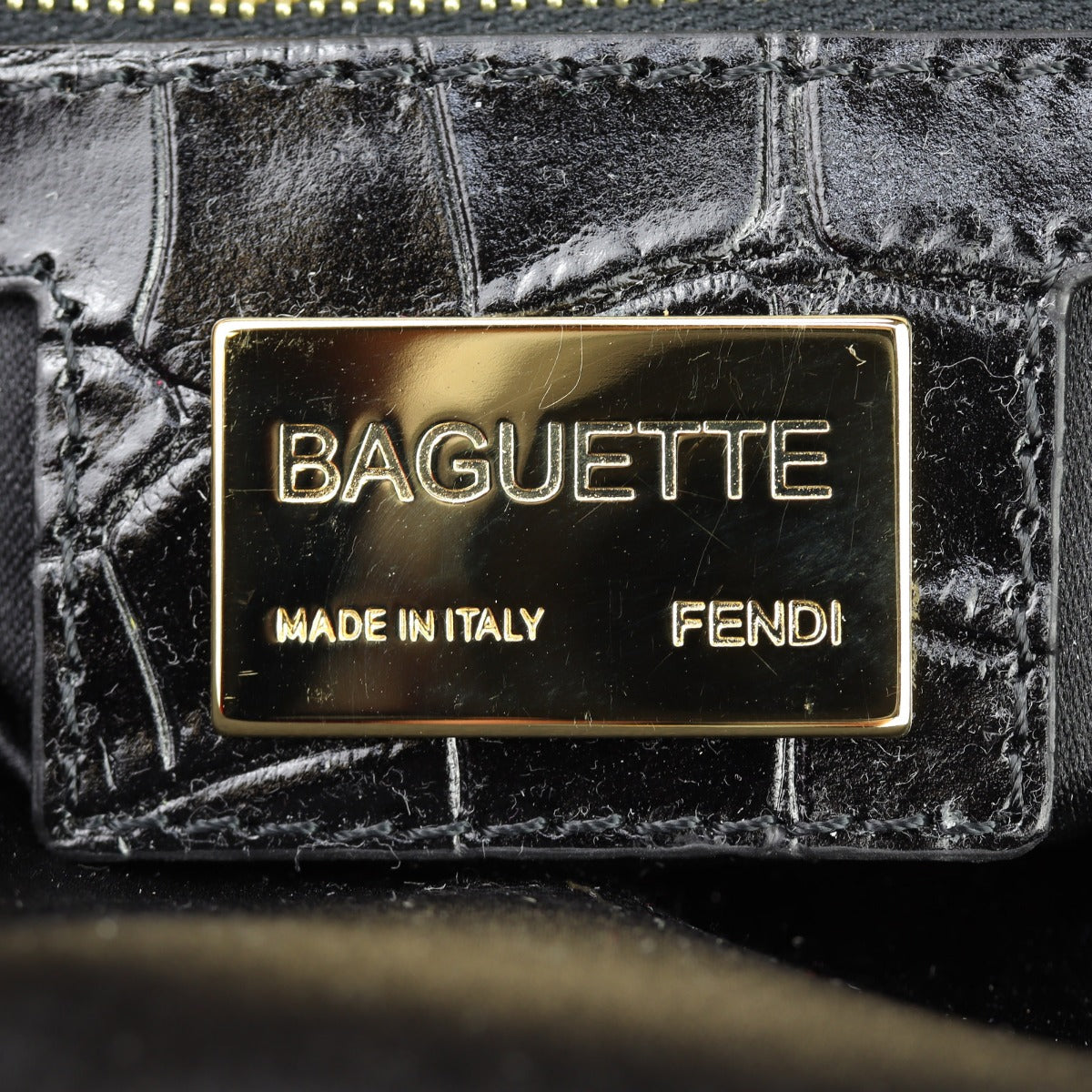 Fendi Baguette Crystal Embellished Bag