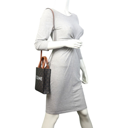 Celine Triomphe Vertical Cabas Tote Mini