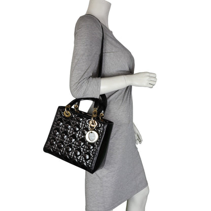 Dior Lady Dior Medium Patent