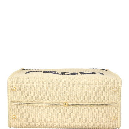 Fendi Sunshine Shopper Medium Raffia