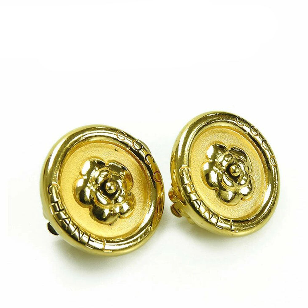 CHANEL Earring Gold Plated gold Women
