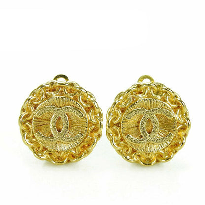 CHANEL Earring plating gold Women
