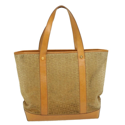 Luxury CELINE C Macadam Canvas Tote Bag Suede Beige  ai599