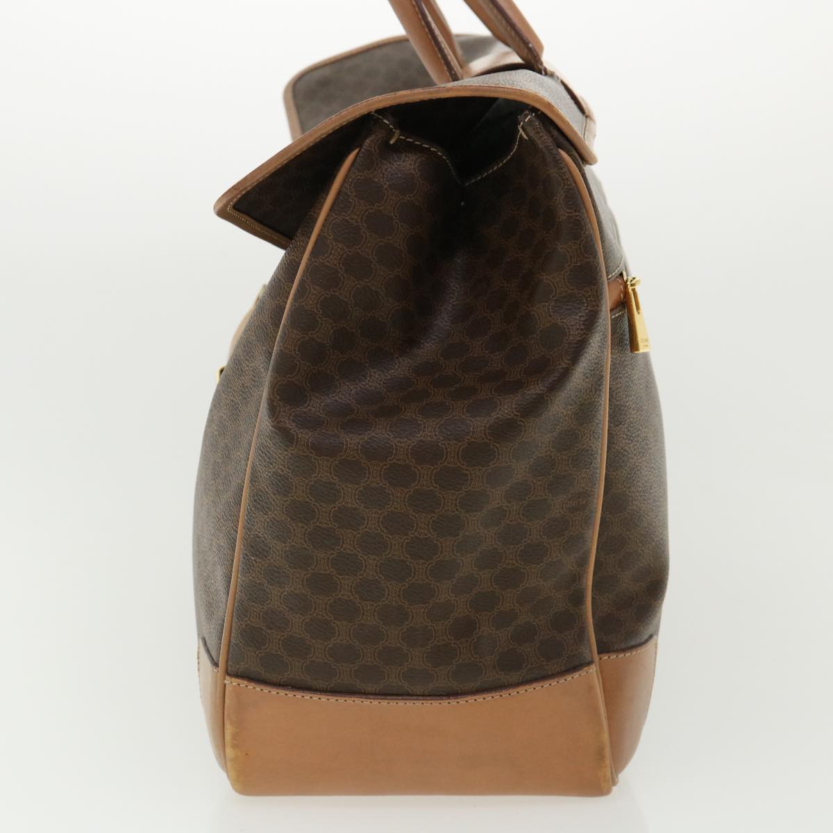 Luxury CELINE Macadam Canvas Hand Bag Brown  ki2486
