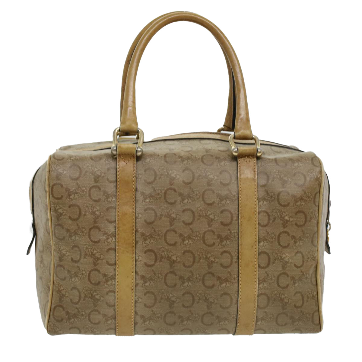Luxury CELINE C Macadam Canvas Hand Bag Beige  ki2542