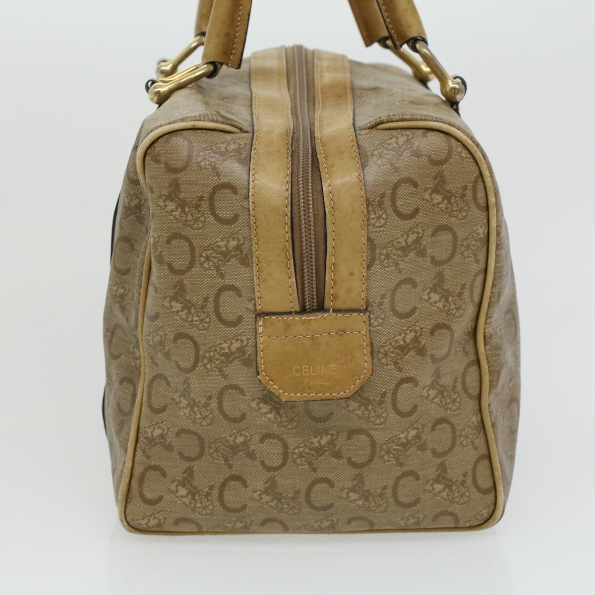 Luxury CELINE C Macadam Canvas Hand Bag Beige  ki2542