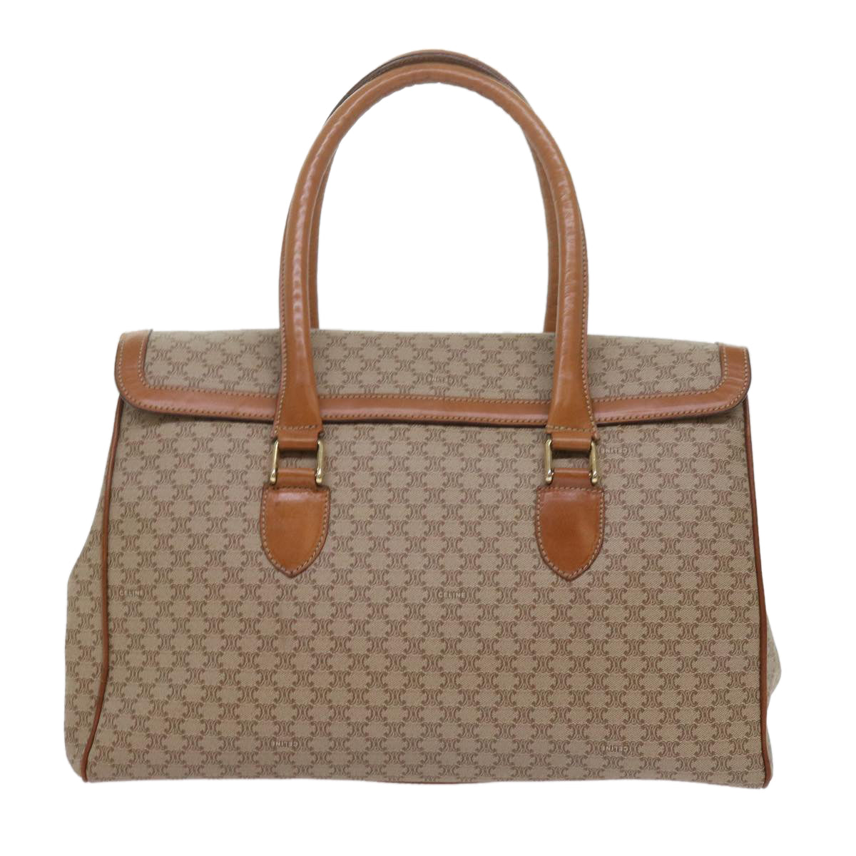 Luxury CELINE Macadam Canvas Hand Bag Beige  ki3925