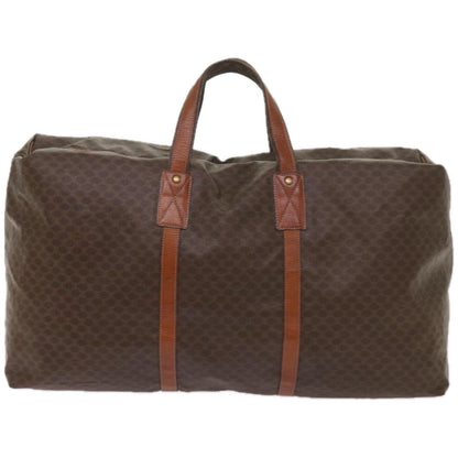 Luxury CELINE Macadam Canvas Boston Bag PVC Brown  ki4112